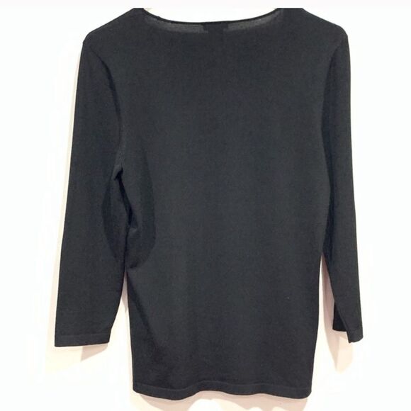 Ann Taylor Silk-Blend Black Top – Size S - Picture 3 of 6